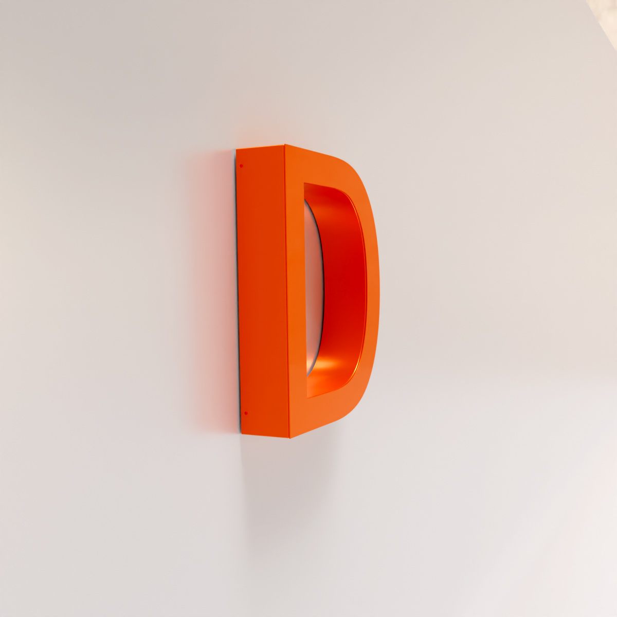 3D Buchstabe nicht beleuchtet - Profil 01