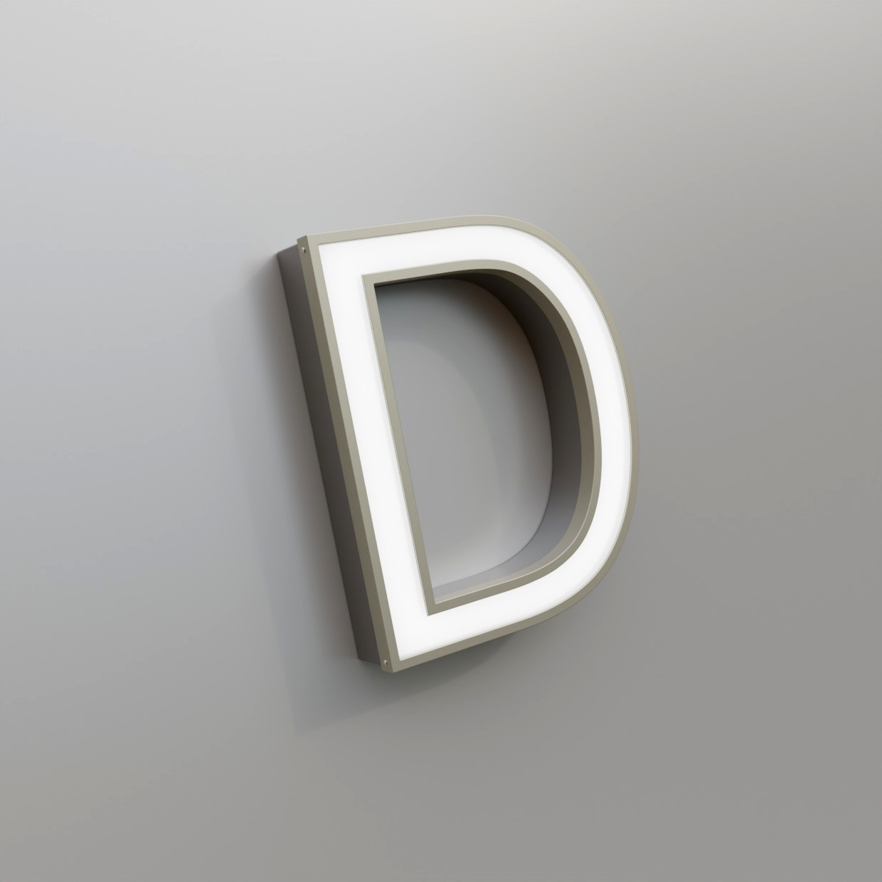 3D Buchstaben Frontleuchter Profil 4